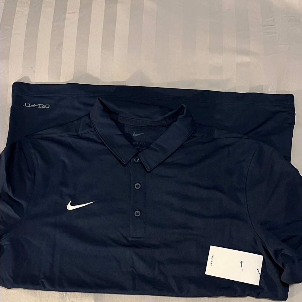 Nike Men's Dark Blue Polo Shirt